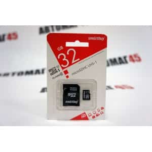 Smartbuy карта памяти Micro 32Gb SDHC Smart Buy Class 10 c адаптером