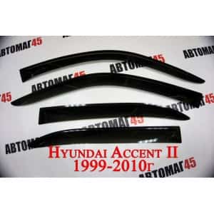 ANVair дефлекторы окон Hyundai Accent 2000-2011г комплект 4шт
