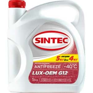 Sintec Lux G12+ антифриз до -40С 5кг красный