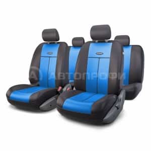 Autoprofi ТТ Series Airbag чехлы универсальные черно-синие 9 предметов