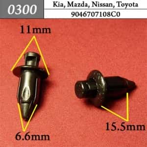 0300 Клипса пистон для Hyundai Kia Mazda Nissan Toyota