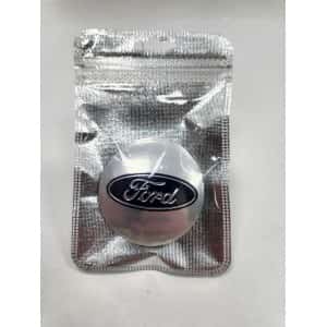 Наклейка на колпаки Ford сферическая изогнутая 5,4см 4шт серебро (226747)