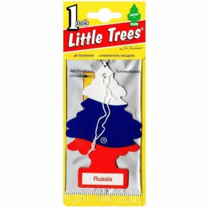 Little Trees ароматизатор подвесной Ёлочка Российский флаг
