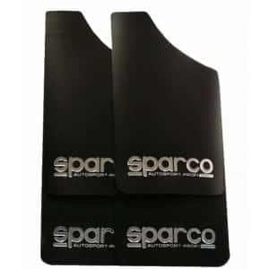 Azard Sparco брызговики универсальные спортивные пластиковые 40х23 см малые черные 4шт