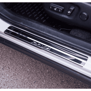 LIDER Накладки на пороги Toyota RAV4 XA40 2013-2019г 4 шт нержавейка