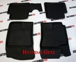 Коврики  в салон Hyundai Getz с 2005г комплект 4шт   