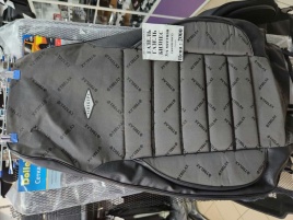 Авточехлы  Газель трехместная флок серый   