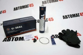 U-SEAL  Набор клей 201 Fast 300мл грунт U-Primer 10мл салфетка струна перчатки АКЦИЯ!  
