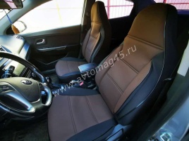 Авточехлы  Kia Rio Киа Рио 2011-2017г Hyundai Solaris 2011-2017г жаккард   