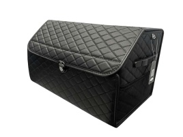 Органайзер  багажника кофр экокожа черный с черной ниткой 50x30x30см MAXIMAL X ST Middle с браком