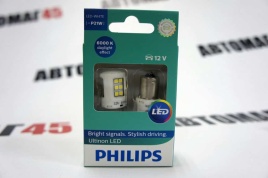 Philips  лампа светодиодная T25 P21W 12V 21W 6000K 2шт   