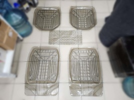 Новая Заря коврики в салон силиконовые универсальные 3D комплект 5шт