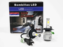 S2 C2R чип COB LED 2шт H4 12В 40W 6000К 3000Lm гарантия 2мес    