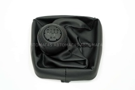 SALMAN Ручка КПП Лада Kalina Калина экокожа с пыльником черная