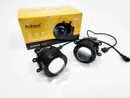 Ruzoom Фары противотуманные 1 линза  Lada Vesta X-Ray и иномарки LED 50W 6000LM 2шт гарантия 6 мес