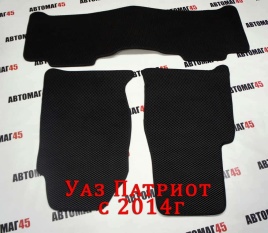 EVA ЭВА  коврики в салон УАЗ Patriot Патриот с 2014г черные рисунок ромб комплект 5шт   