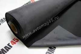 Алькантара  на поролоне темно-серая 1м х 1,5м АКЦИЯ