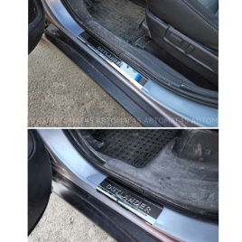 LIDER  Накладки на пороги  Mitsubishi Outlander Мицубиси Аутлендер 2012-2022г 4 шт нержавейка   