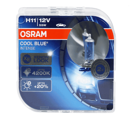 Osram  лампа H11 COOL BLUE INTENSE +20% 12V 55W 2шт  