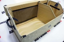 Органайзер  багажника кофр экокожа бежевый с бежевой ниткой 70 x 30 x 30см MAXIMAL Big   