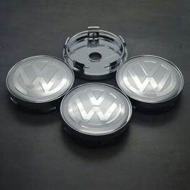 Колпачок ступицы VW 60/57 серебро TechLine КиК Слик NZDK 040