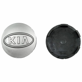 Колпачок ступицы Kia 60/57 серебро TechLine Кик Слик (198791)