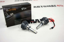 S1+ LTway чип CSP LED 2шт H1 12В 16W 4300К 1800Lm гарантия 4мес    