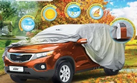 PSV  автомобильный тент всесезонный 4х4 модель D кроссоверы джипы 4,9-5,2x1,95x1,83м   