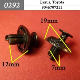 0292 Клипса пистон для Lexus Toyota 