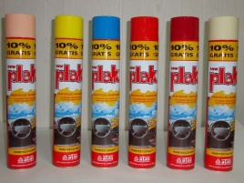 Plak  полироль пластика аэрозоль 750мл в ассортименте   