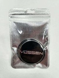Наклейка на колпаки Vossen сферическая изогнутая 5,4см 4шт (226752)