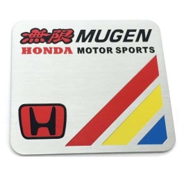 Шильдик Mugen металл 50*60мм 1шт SHK 007