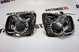 TypeR  фары линз противотуманные хром Лада Kalina Калина Лада Granta Гранта 2шт   