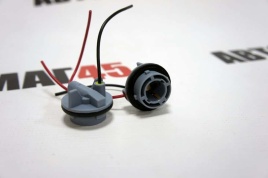 Разъем  P21W BA15S S25 1156 1 контакт  пластиковый поворотный с проводами   