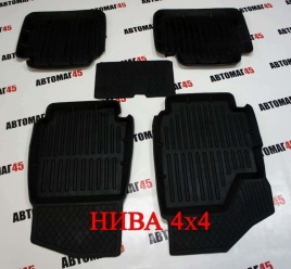 Коврики  в салон Нива 2121 2131 4х4 урбан бронто легенд комплект 4шт   