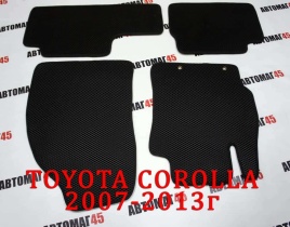 EVA ЭВА  коврики в салон Toyota Corolla 2007-2013 Toyota Auris 2006-2013г черный рис ромб компл 5шт