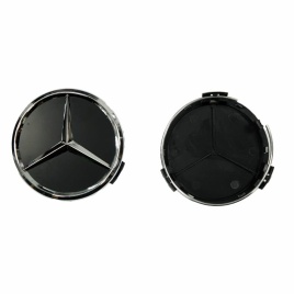 Колпачок ступицы Mercedes 74/70 черный (191018)