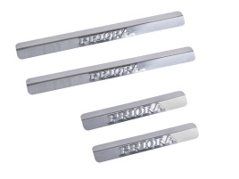 LIDER  Накладки на пороги  Лада Lada Приора Priora 2170 4 шт нержавейка   