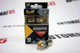 Маяк  лампа светодиодная T25/5 21W 15 SMD с цоколем 5000K 420Lm двухконтактная белая 2шт   