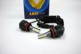 C8  чип СОВ LED 2шт H11 12В 20W 6000К 2400Lm гарантия 1мес   