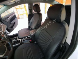 Авточехлы  Hyundai Elantra VI пок Хендай Элантра 6 пок 2015-2020г экокожа черная   