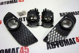 Фары  противотуманные Mitsubishi Lancer 10 2007-2011г 2 туманки 2 рамки HY 307