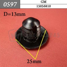 0597 Клипса пистон для GM 