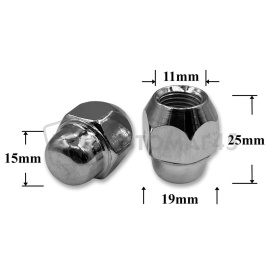 T0514 Гайка колесная иномарки М12*1,25*27 кл.19 конус закр. CH H-1206S-19H