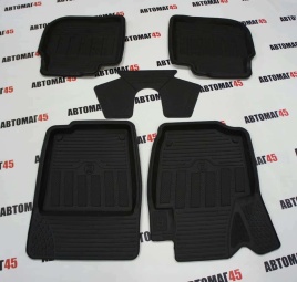 Rezkon  Коврики в салон Volkswagen Polo Лифтбэк c 2020г Skoda Rapid c 2012г комплект 4шт   