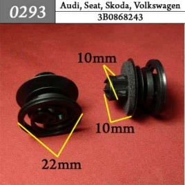 0293 Клипса пистон для Audi Seat Skoda Volkswagen