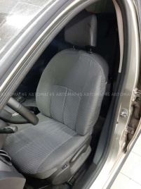 Авточехлы  Renault Logan Рено Логан 2004-2016г жаккард серый Лидер  