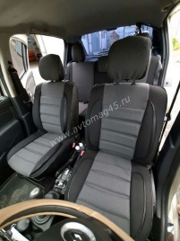 Авточехлы  Renault Duster до 2015г Sandero S.Stepway до 2015г 2/3 Terrano 14-16 жаккард черный A10