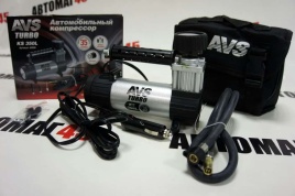 AVS КS TURBO 350L  компрессор 35л мин 150Вт 10Атм насадки сумка фонарь гарантия 1год   
