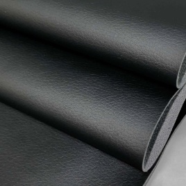 Экокожа без поролона пегас черная гладкая 1м х 1,4м   